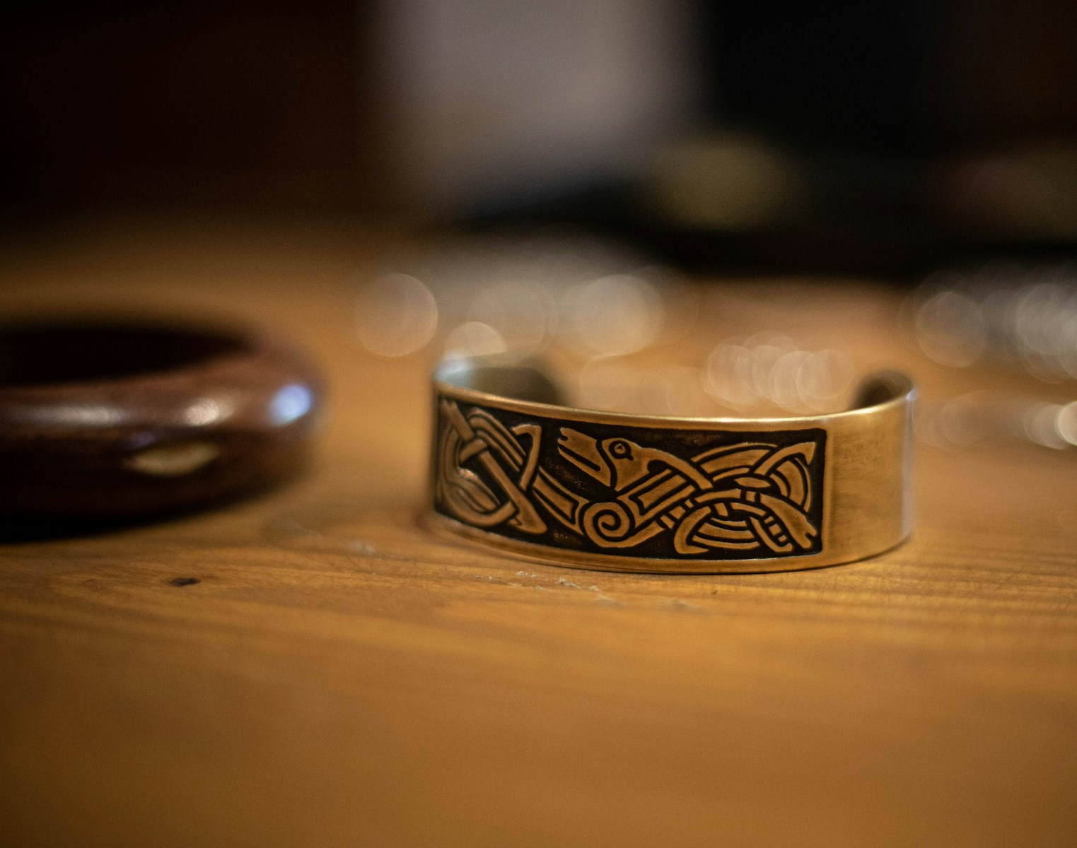 a ring on a table